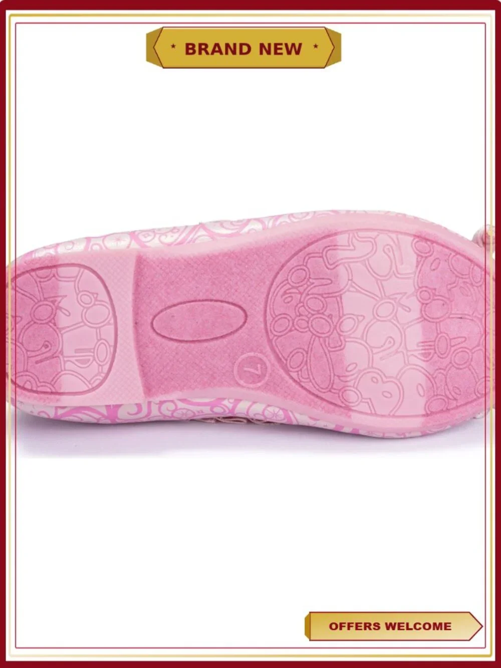 Toddler Girls Ballet Flats Glitter Butterfly Sparkle Slip-On Cushioned